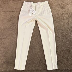 Zara Men's Cream Slim-fit Dress Pant -31